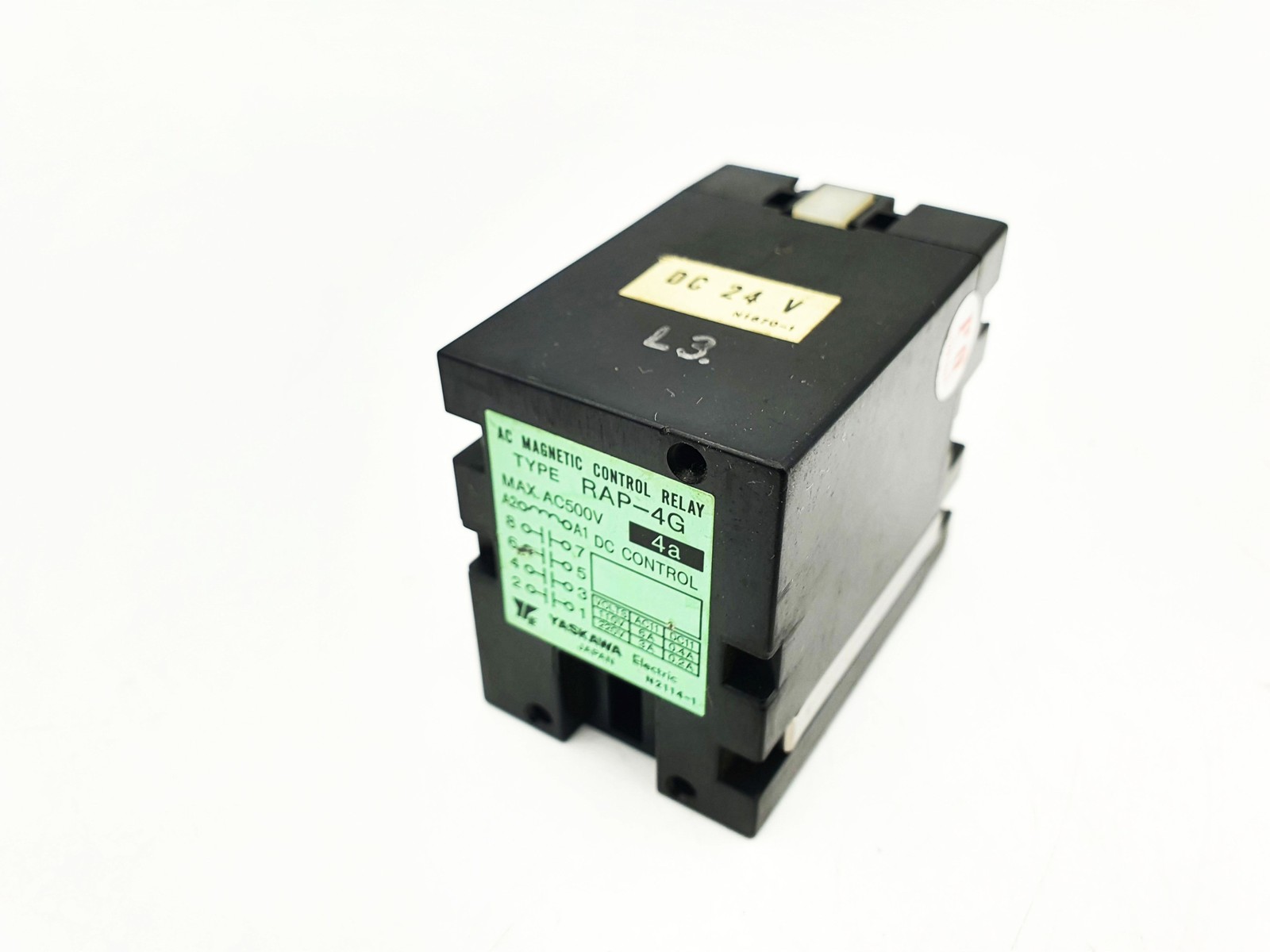 MAGNETIC CONTROL RELAY YASKAWA RAP-4G DC 24V RAP4G