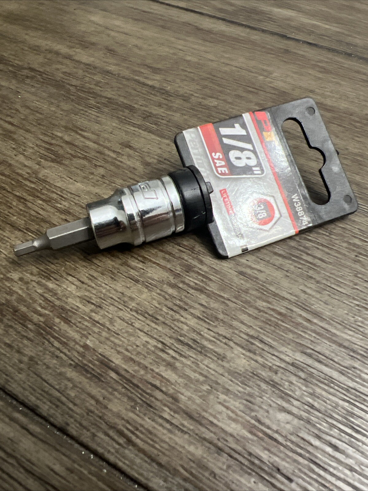Performance Tool W38874 3/8" Drive Hex Bit Socket, 1/8"