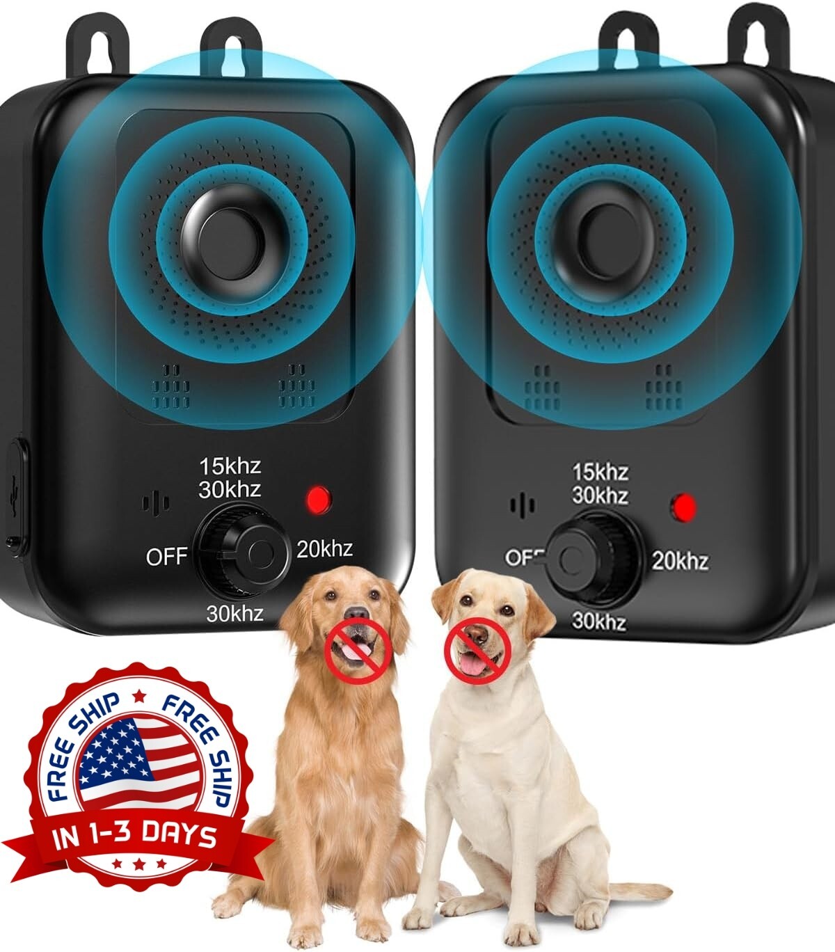 Repelente Ultrasonico Para Perros Y Gatos Dispositivo Entrenamiento Antiladridos