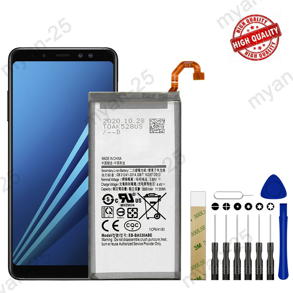 For Samsung Galaxy A8 2018 SM-A530W Replacement Battery EB-BA530ABE Tools