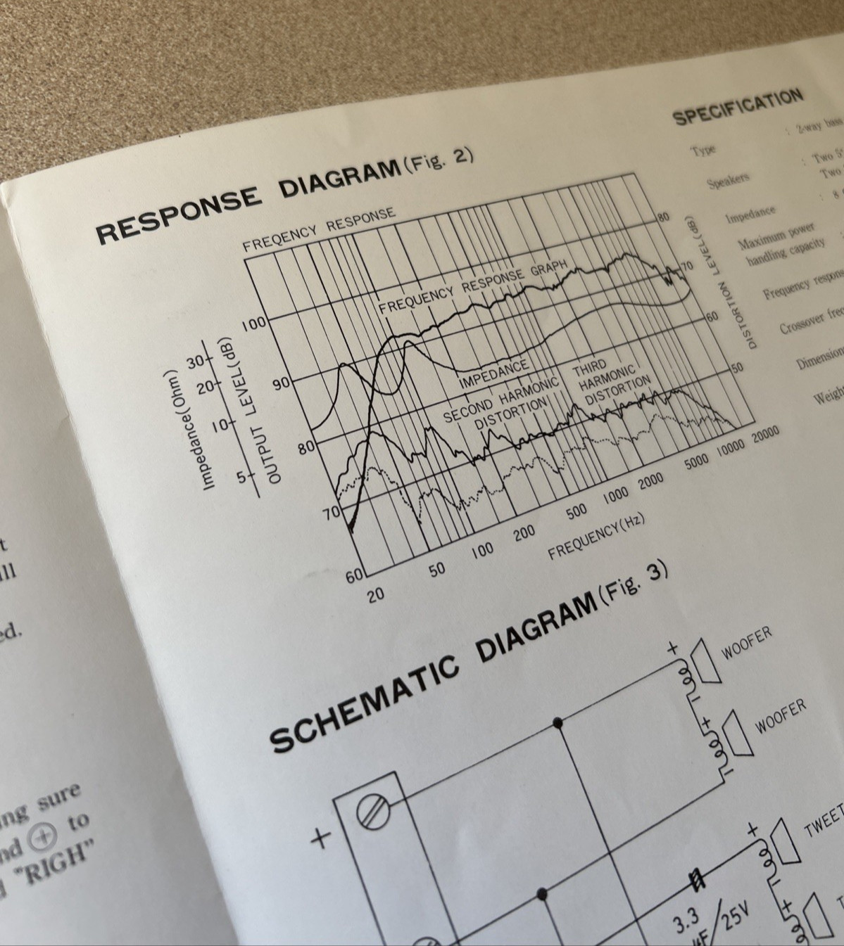 JVC VS-5399 SPEAKER SYSTEM ORIGINAL INSTRUCTION BOOK D1341