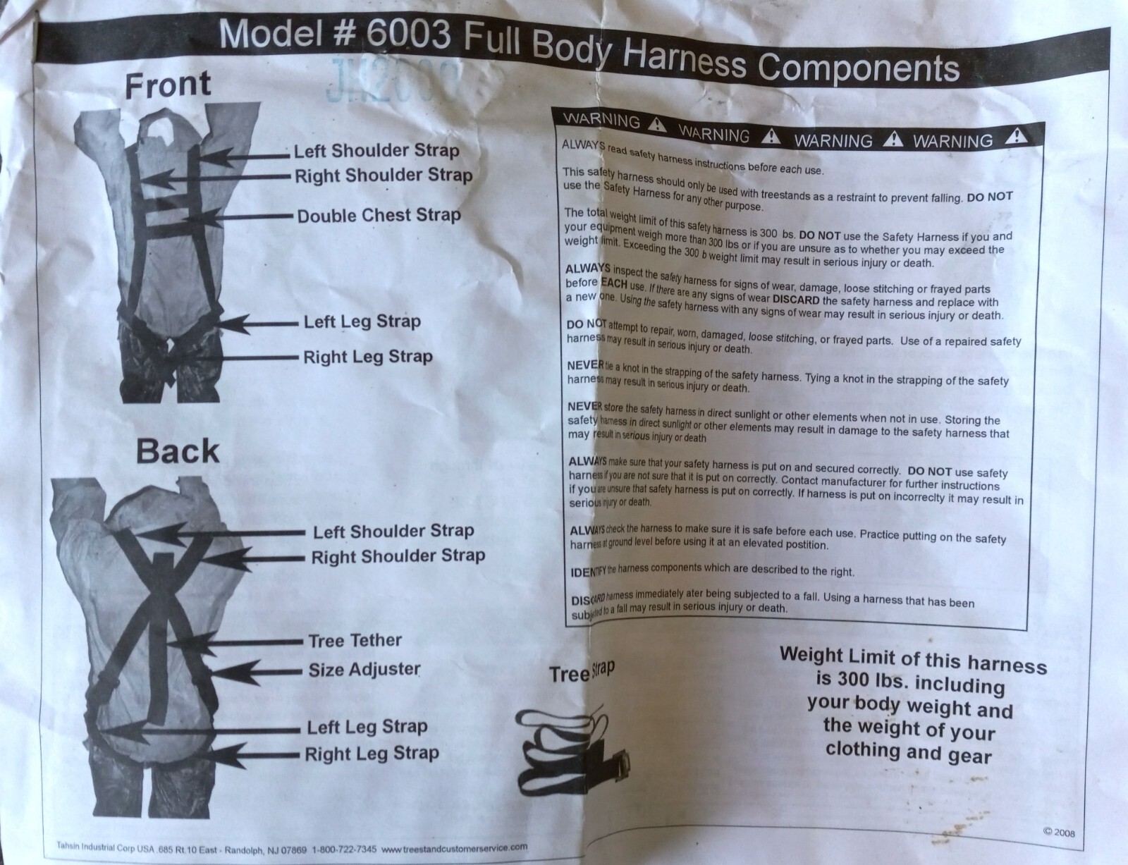Full Body Harnesses For Treestands With Hunting Extras