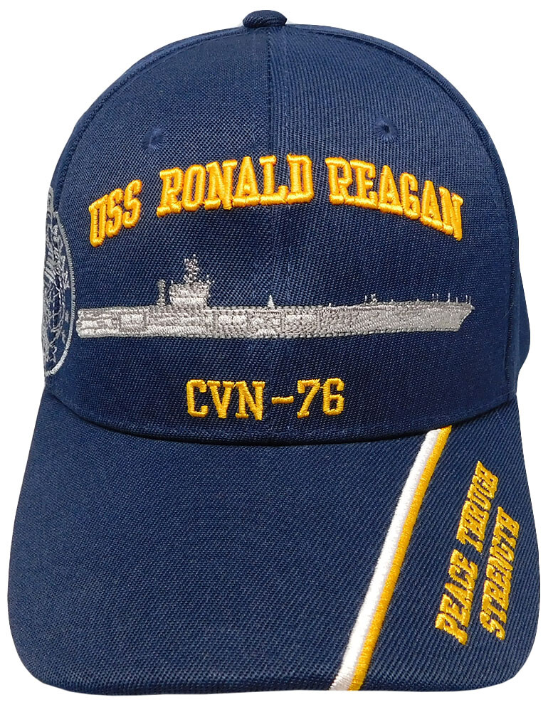 USS RONALD REAGAN CVN-76 NAVY SHIP HAT OFFICIAL U.S MILITARY BALL CAP