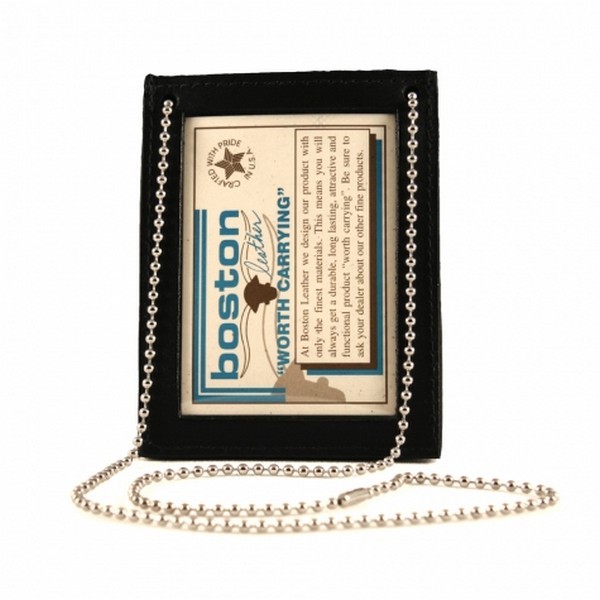 Boston Leather Model 5982 Neck Chain Double ID Holder