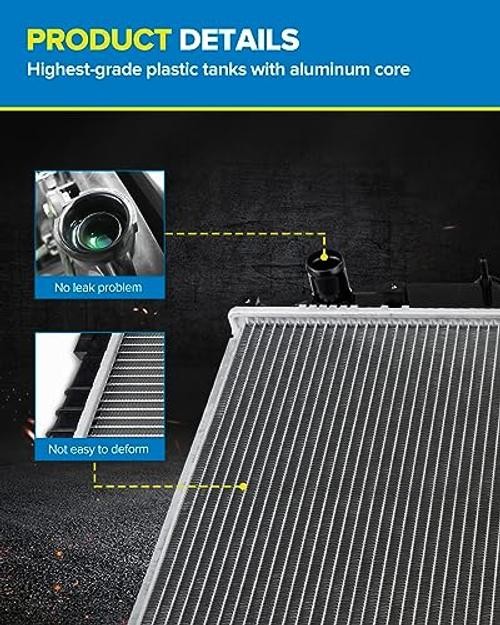 Radiator, Compatible with Montero Sport 1997-2003, Replacement for 2278,
