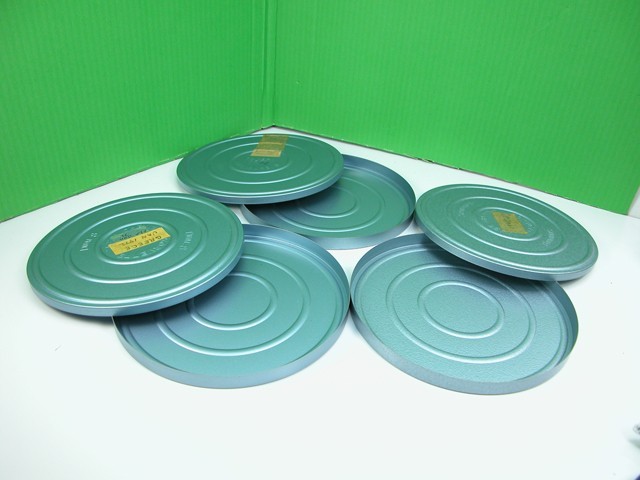 Lot Of 3 400 Foot Super-8 / Regular 8mm MOVIE FILM CANS