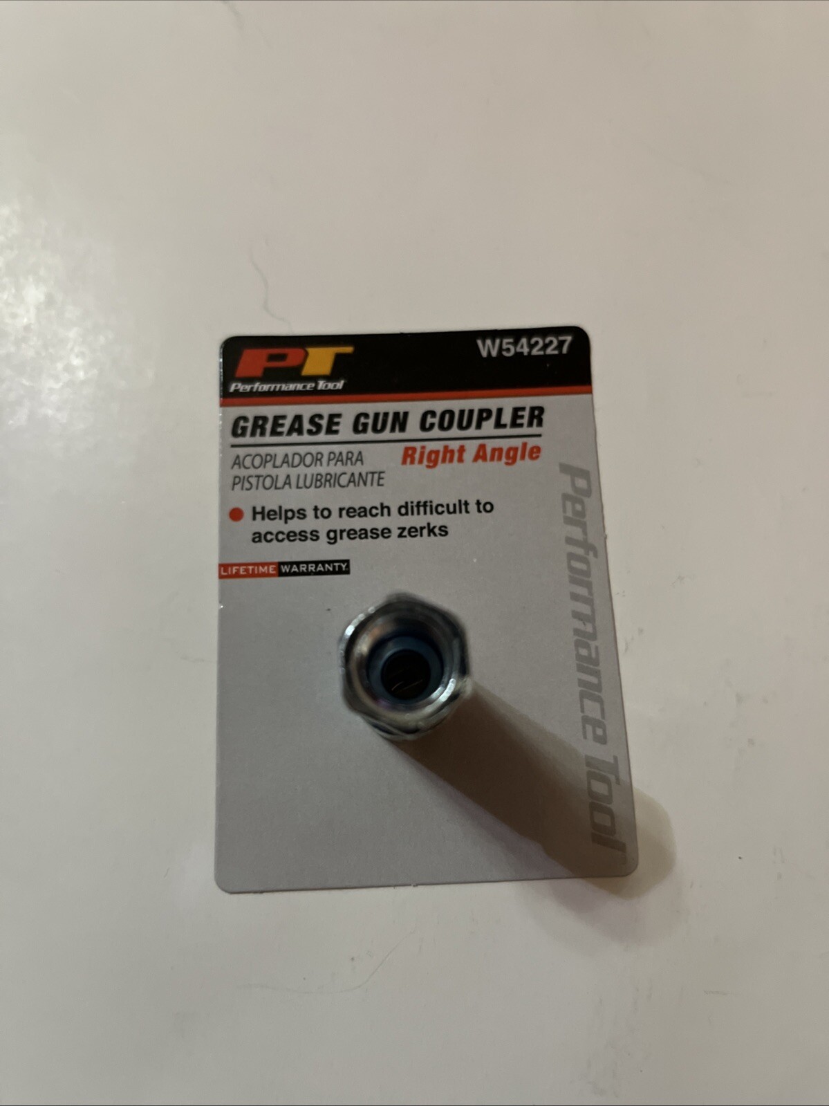 Performance Tool Right Angle Grease Gun Coupler W54227