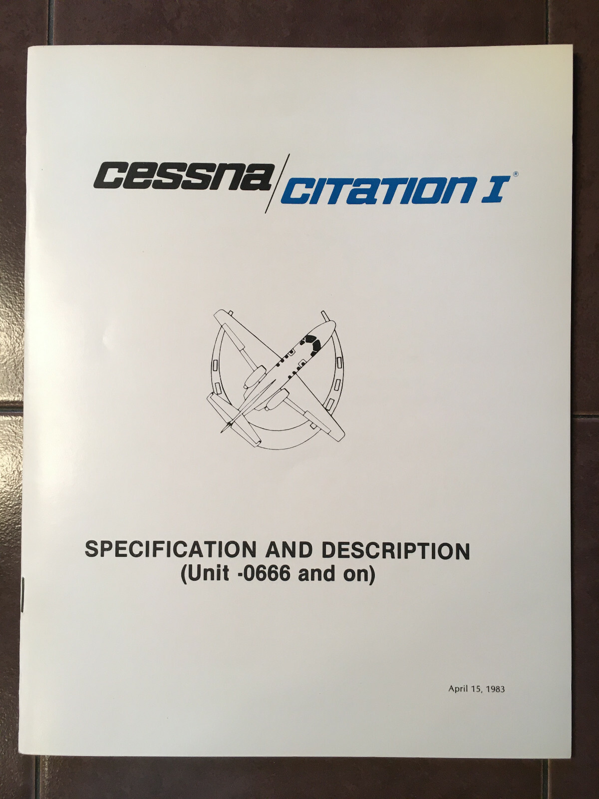 Cessna Citation I Model 500, sn 0666 & On, Specification/Description Booklet