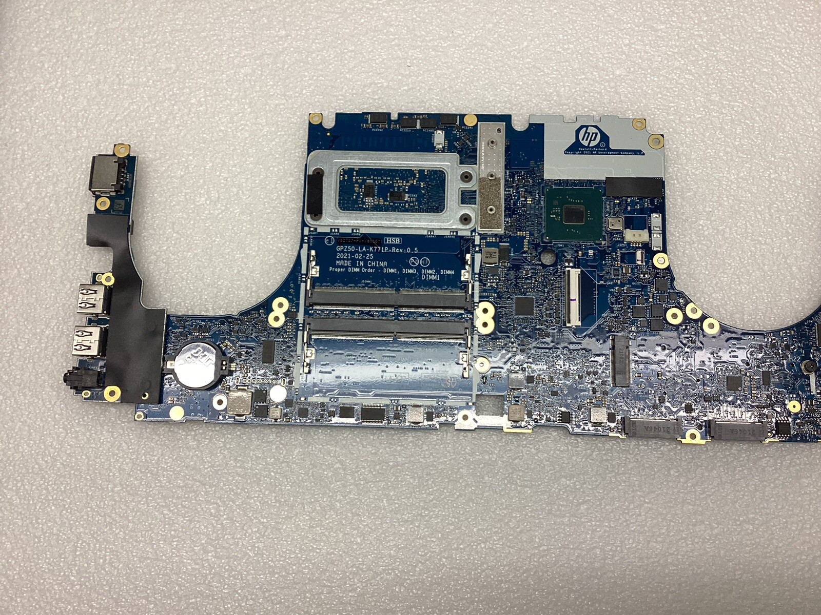 System board for HP ZBook Fury 15 G8 Intel i7-11800H 2.30 GHz CPU PN# M87577-001