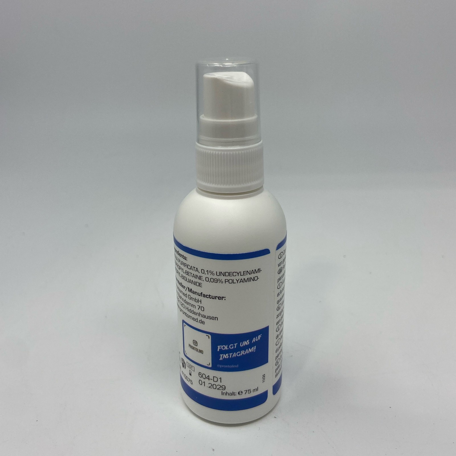 ProntoLind Piercing Aftercare Spray 75ml White/Blue