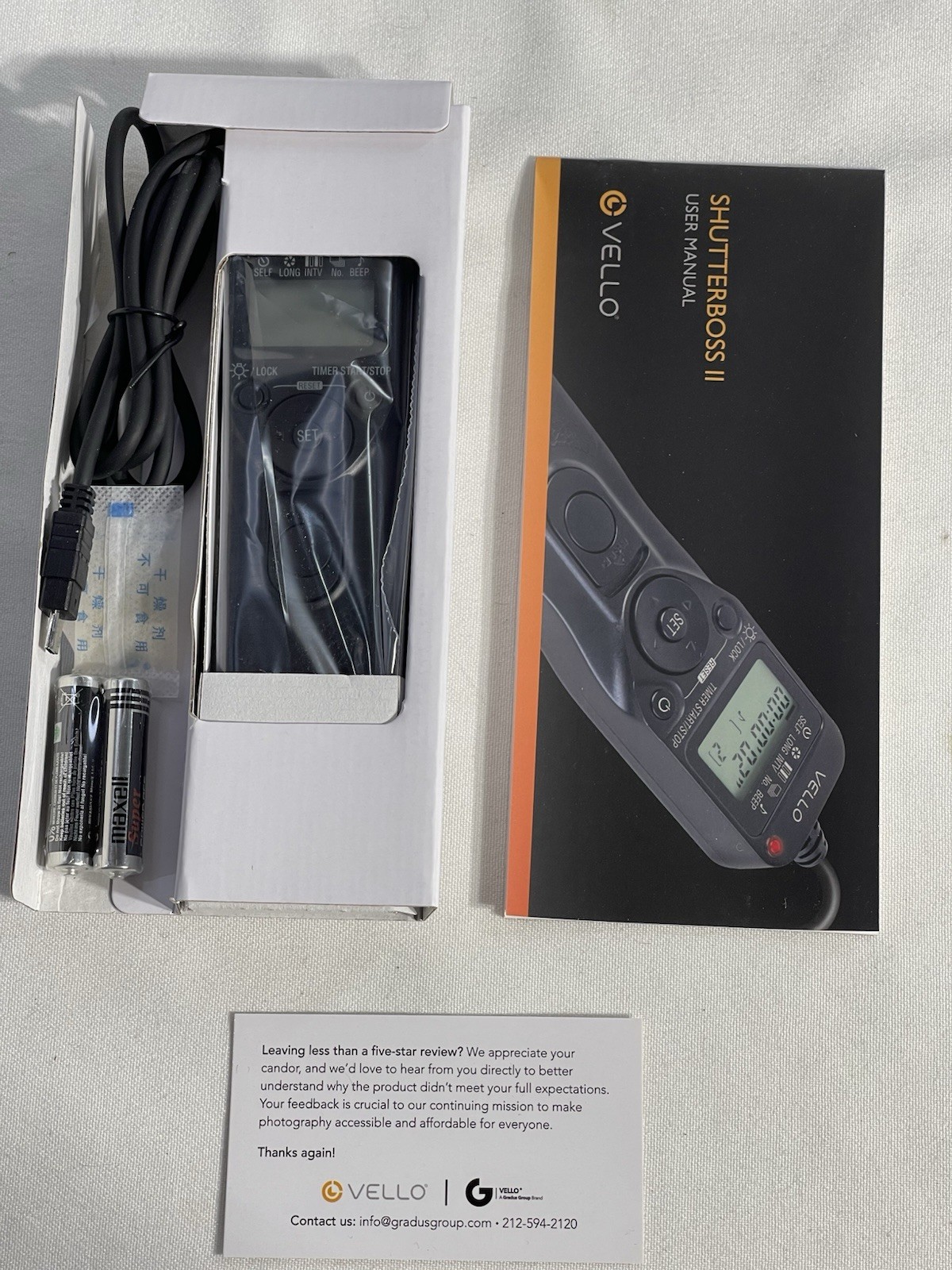 *NEW* Vello RC-S2II ShutterBoss II Remote Switch Timer Sony Multi-Terminal