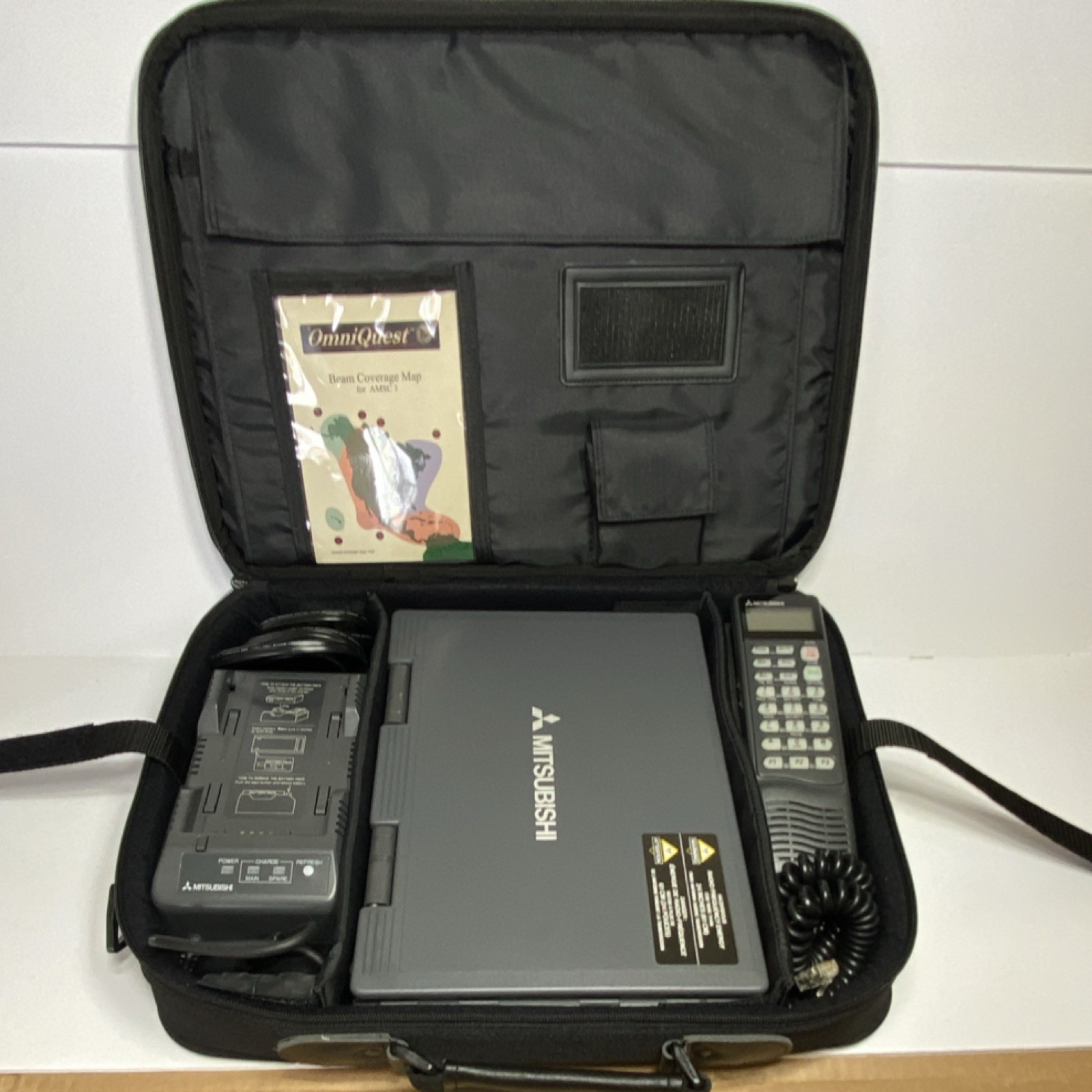 Mitsubishi OmniQuest NT100A ST251 MSAT w/ Handset, Charger, Case – Tested