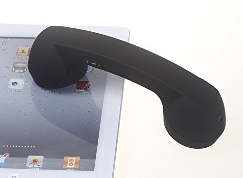 Wireless Retro Telephone Handset RadiationProof Headset for Mobile Call Black