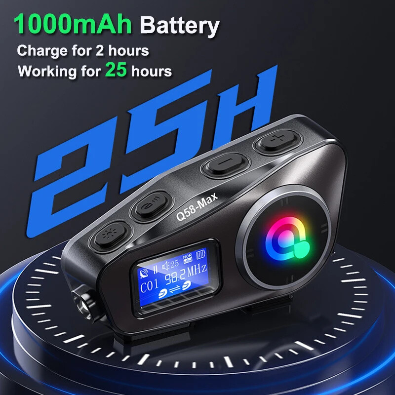 Bluetooth Full Face Motorcycle Intercom Helmet With Wireless Bluetooth Headset