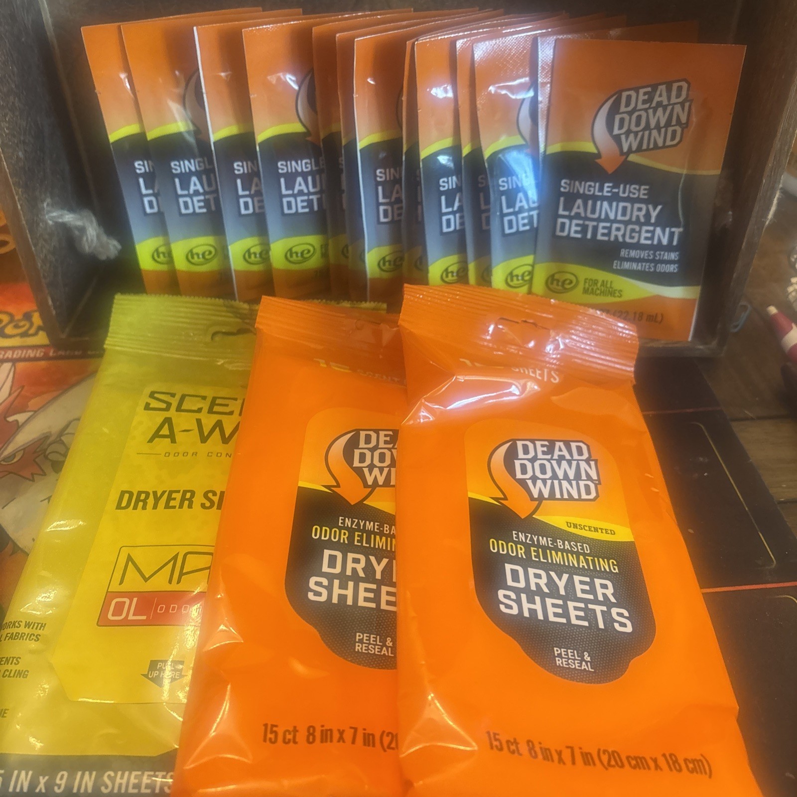 Dryer Sheets And 12 Single Laundry Detergent packets Combo