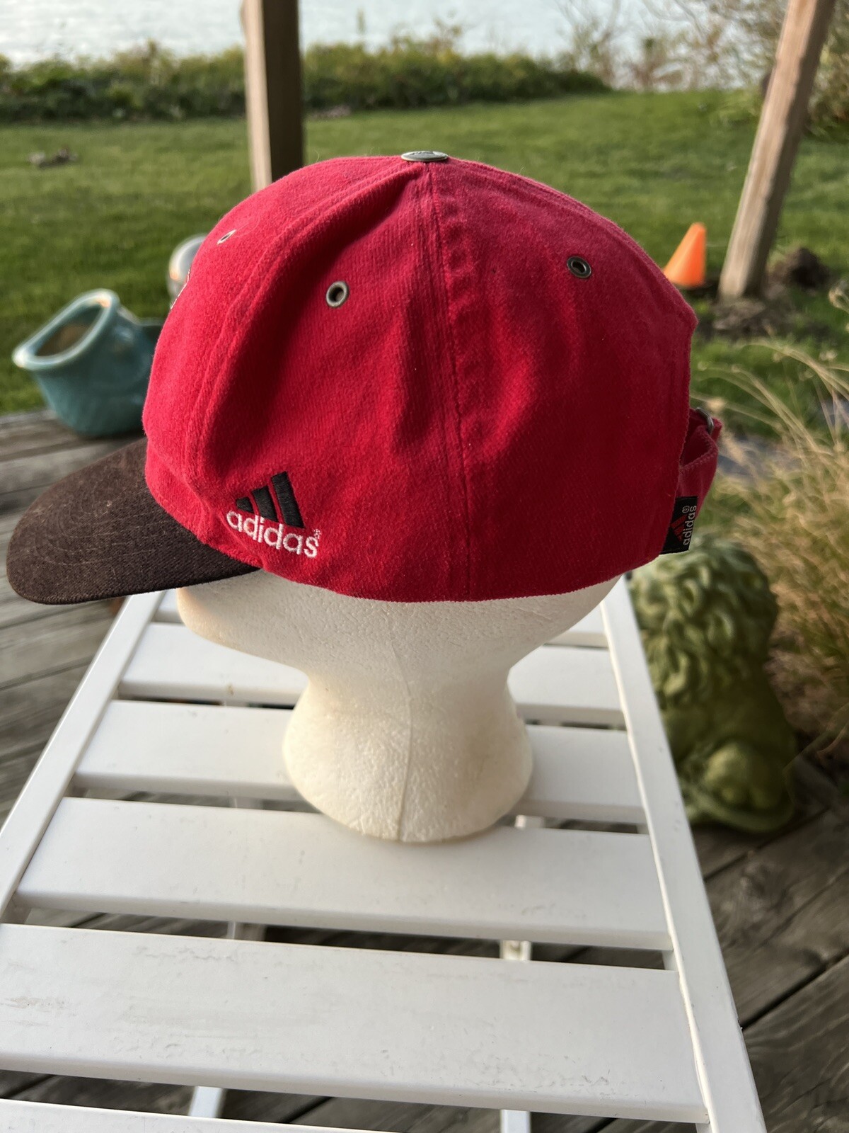 Adidas Nebraska Cornhuskers Red Hat Cap with Strap Buckle