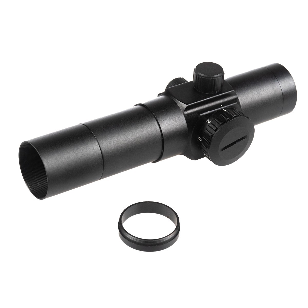 1X30 T-PLEX RED RETICLE OPTIC WITH RINGS UAG