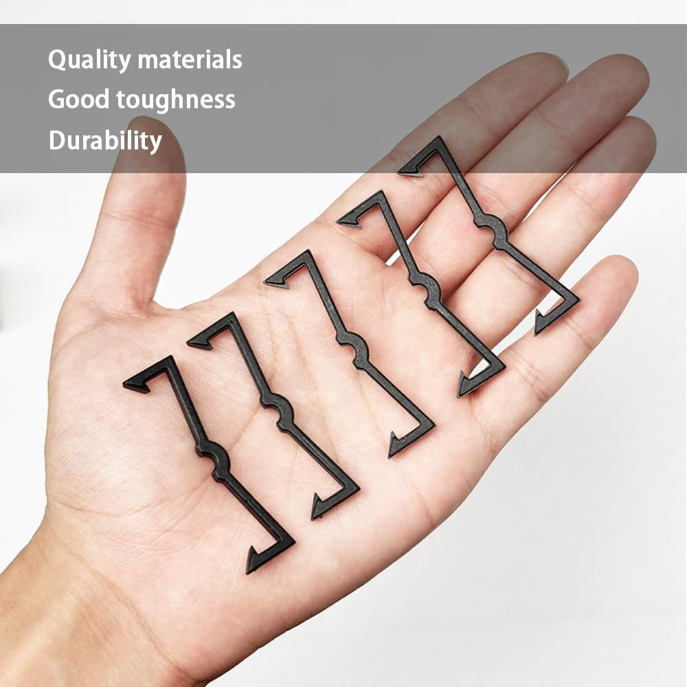 100PCS Pegboard Clips Pegboard Hook Locks Black Plastic Peg Board Locks Peg