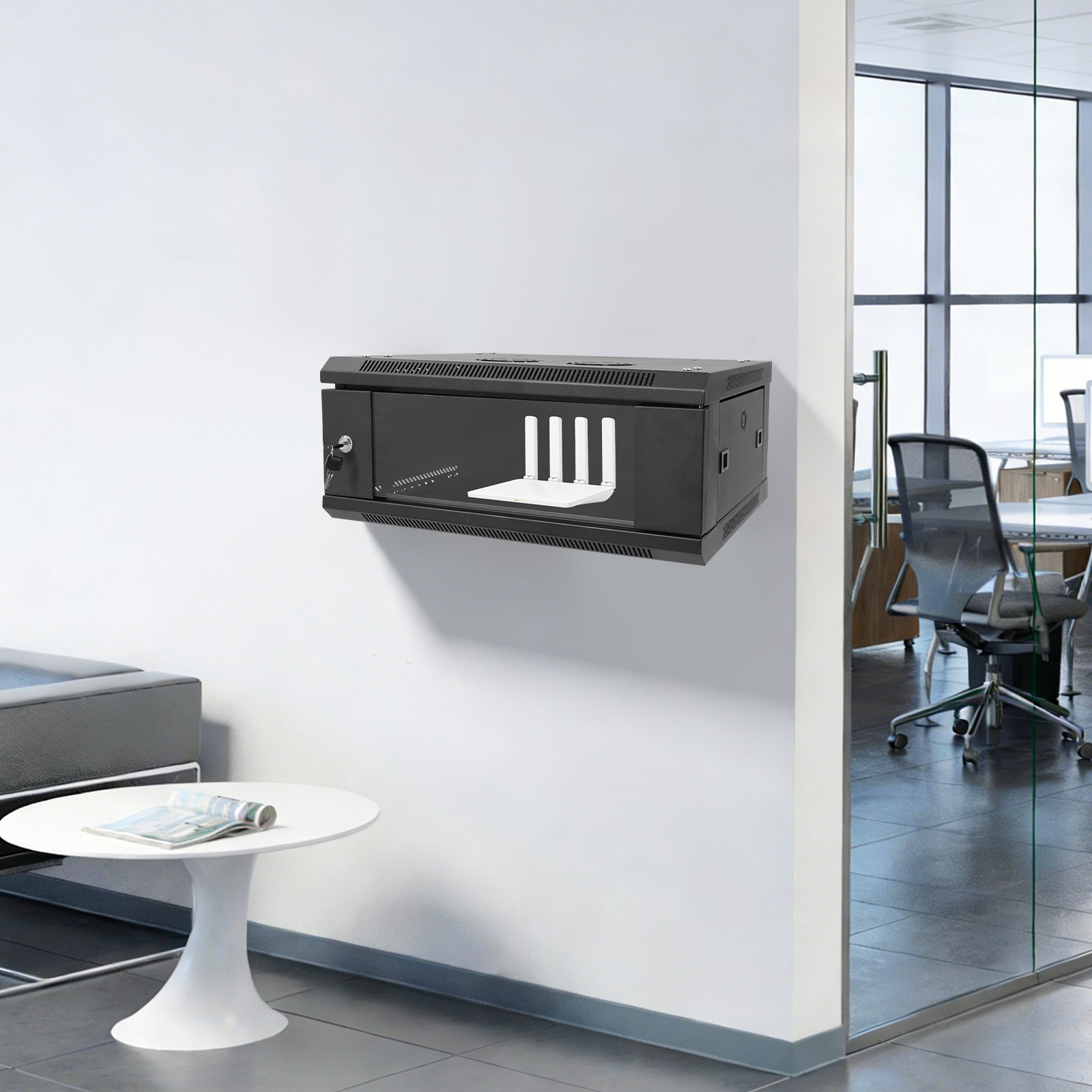 Server Network Rack, Enclosure Cabinet for Computer Data Electronic Equipment