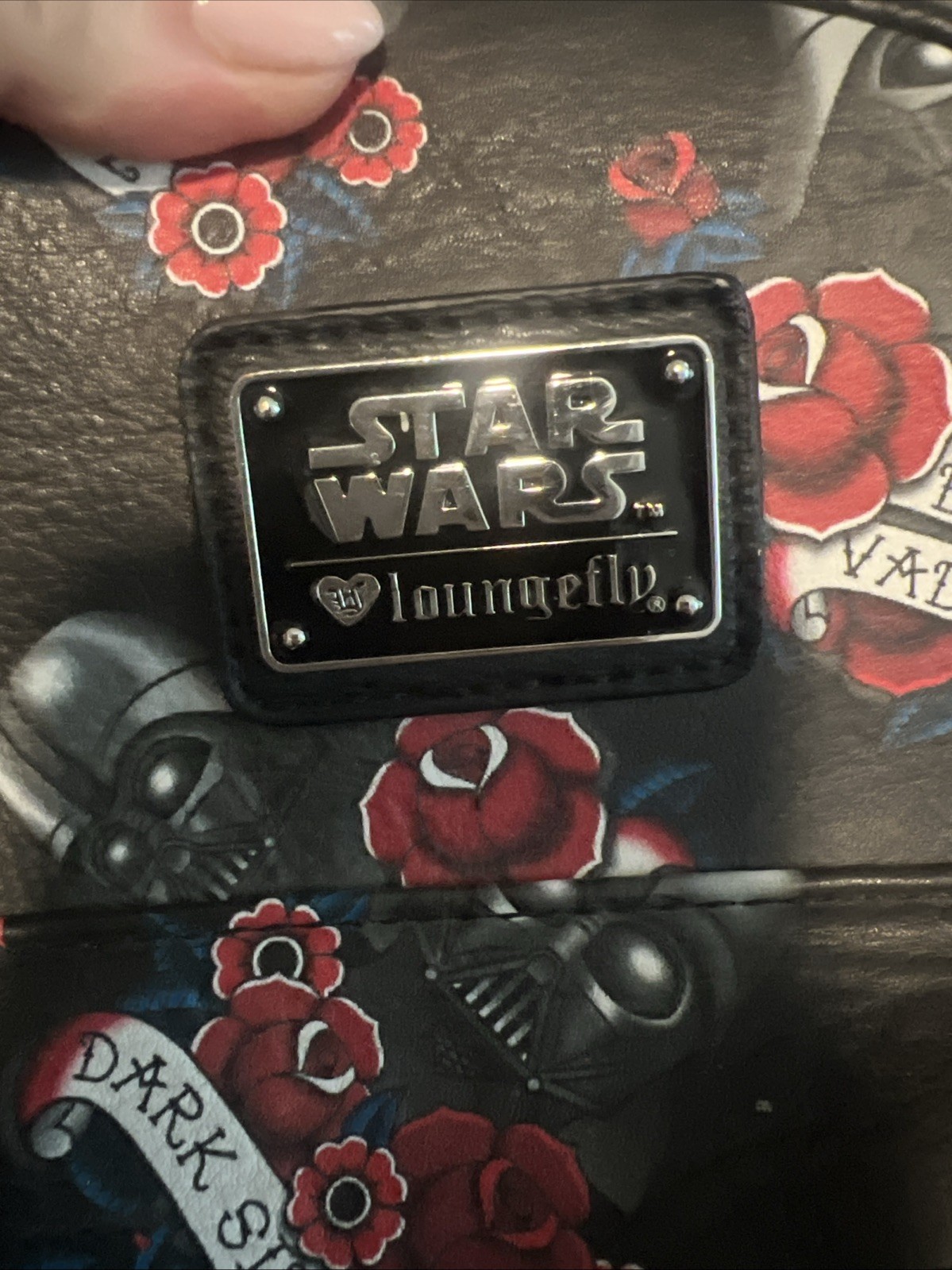Loungefly Star Wars Darth Vader Dark Side Rose Tattoo Mini Backpack