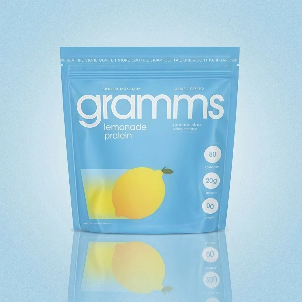 Gramms Lemonade Protein Powder 20g Whey Isolate Zero Sugar Non-GMO 80 Servings.*