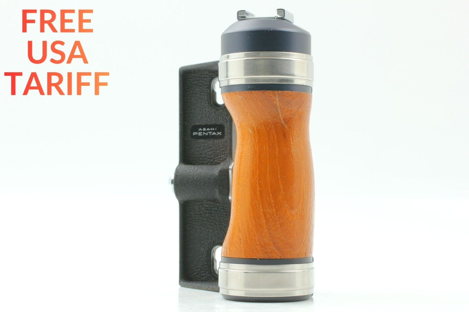 [ Near MINT ] Asahi Pentax Wood Hand Grip Hot shoe For 67 67II 6x7 From JAPAN