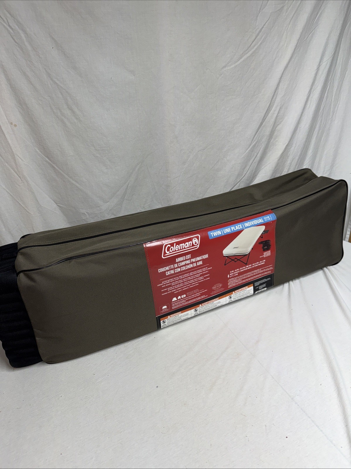 Coleman twin cairbad cot with 4d pump NWT New Unopened 4D