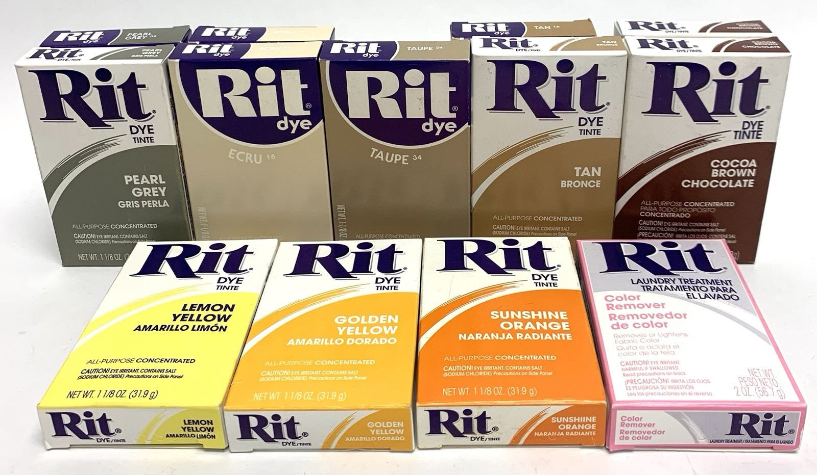 Rit Dye All Purpose Concentrated: Lot of 13 (Various Colors) *New*