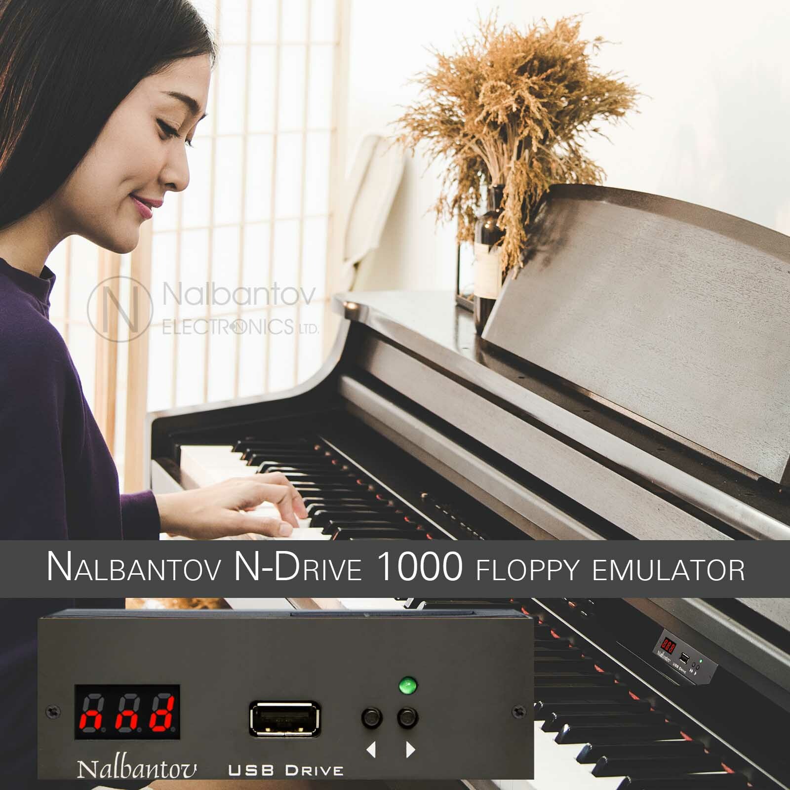 Floppy Emulator N-Drive 1000 for Yamaha Disklavier DKW10, PPG10R, PPC10