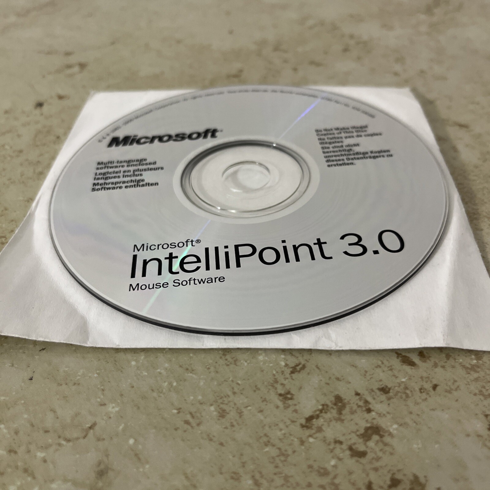 Genuine Microsoft IntelliPoint 3.0 Mouse Software CD-ROM