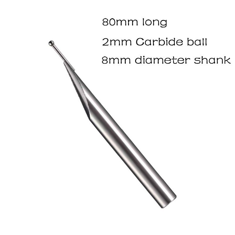 1PC 2.0mm Carbide Ball Probe Insert for TESA Height Gauges L80mm