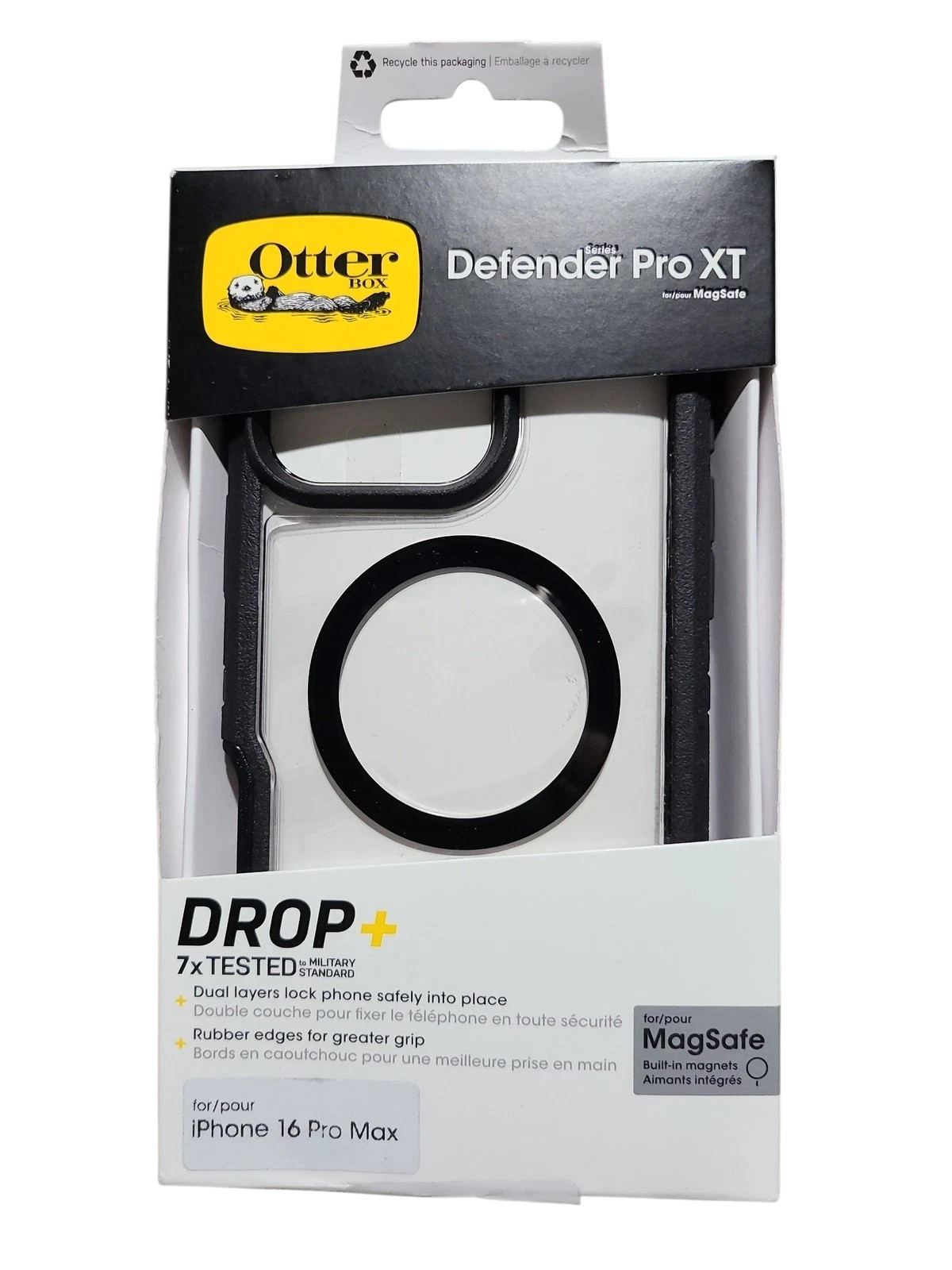 OtterBox iPhone 16 Pro Max Defender Series Pro XT Case with MagSafe - Dark Side