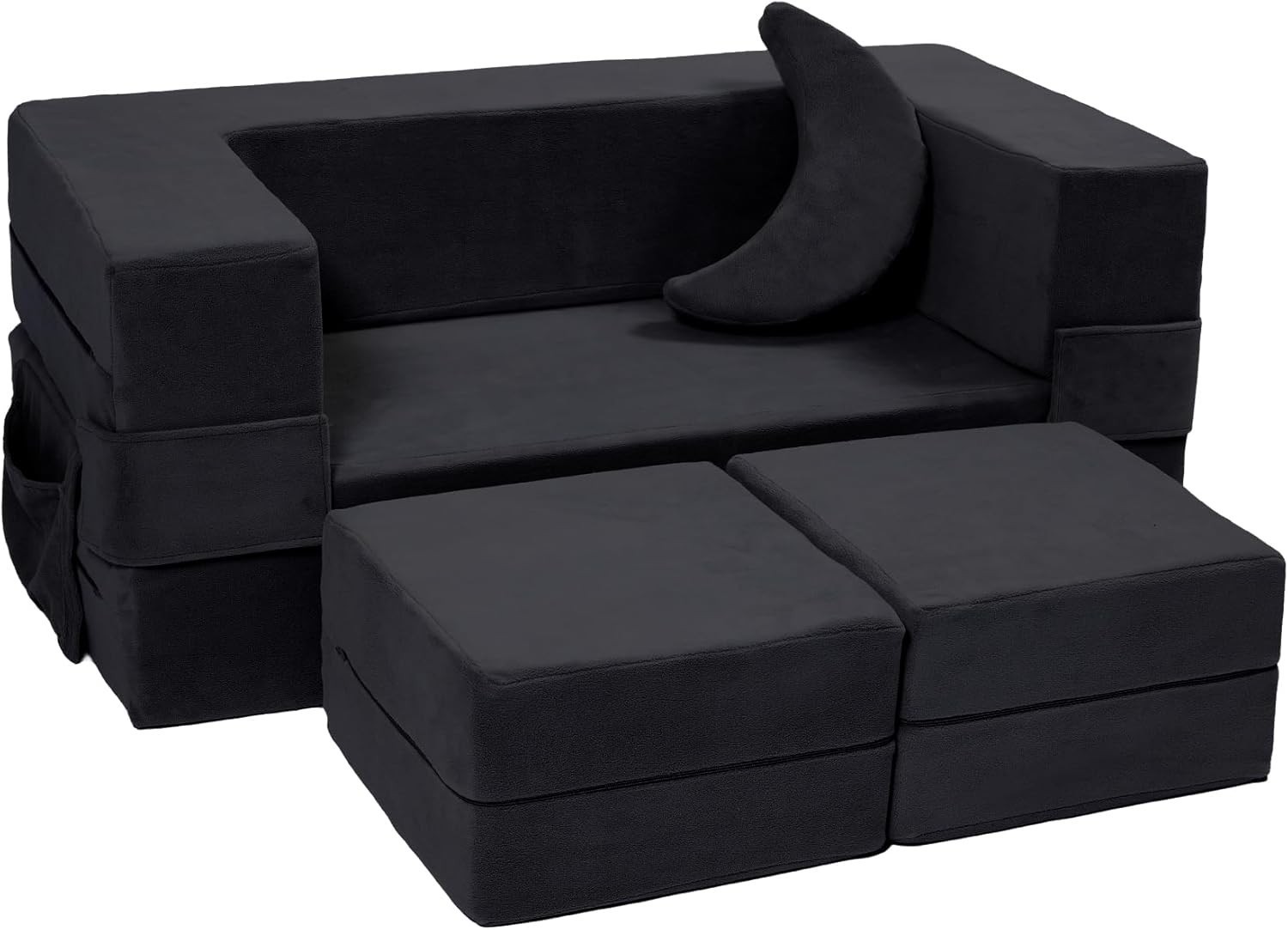 Modular Kids Sofa,Toddler Couch Foam Armchair Kids Children Convertible Plush