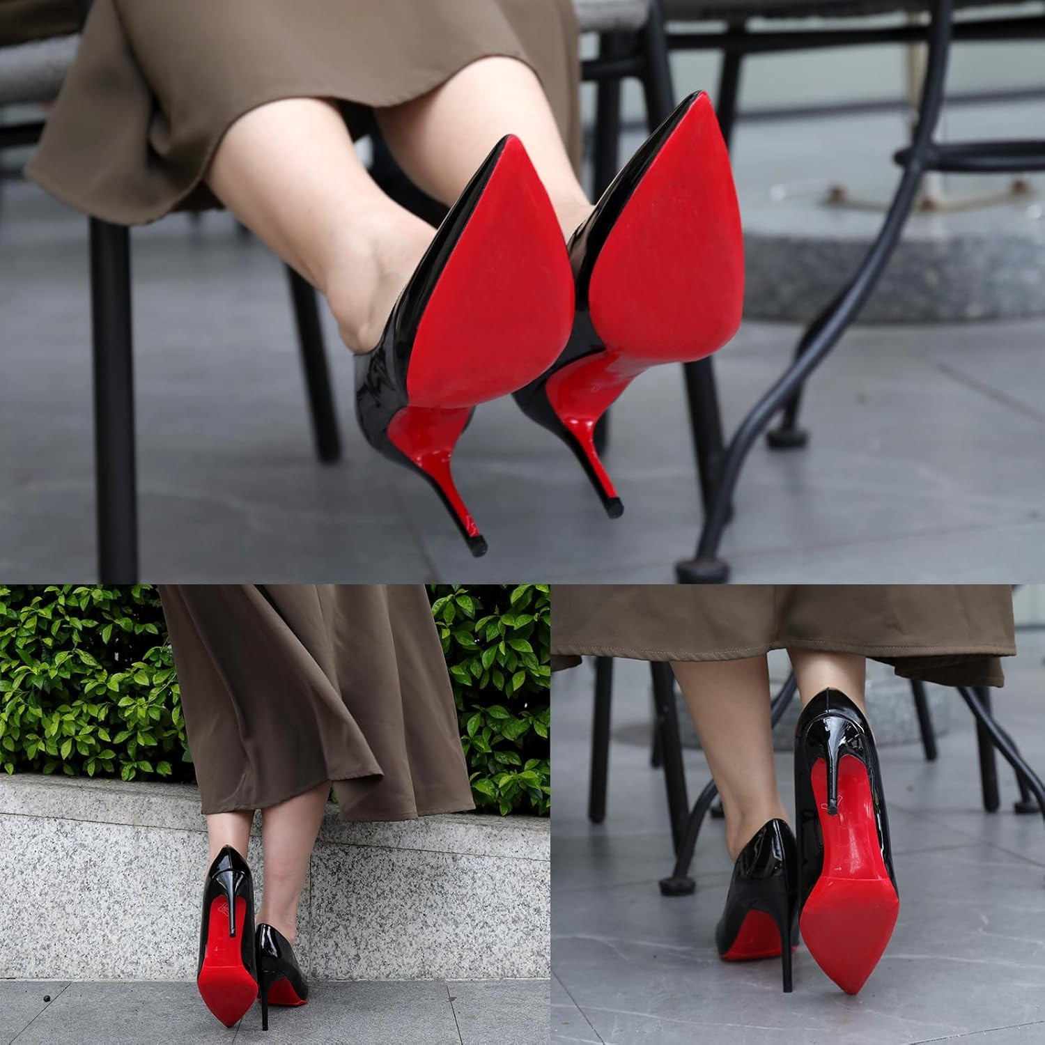 Red Bottoms Shoe Sole Protector, 4 Pcs Self-Adhesive Shoe Bottom Protector for C