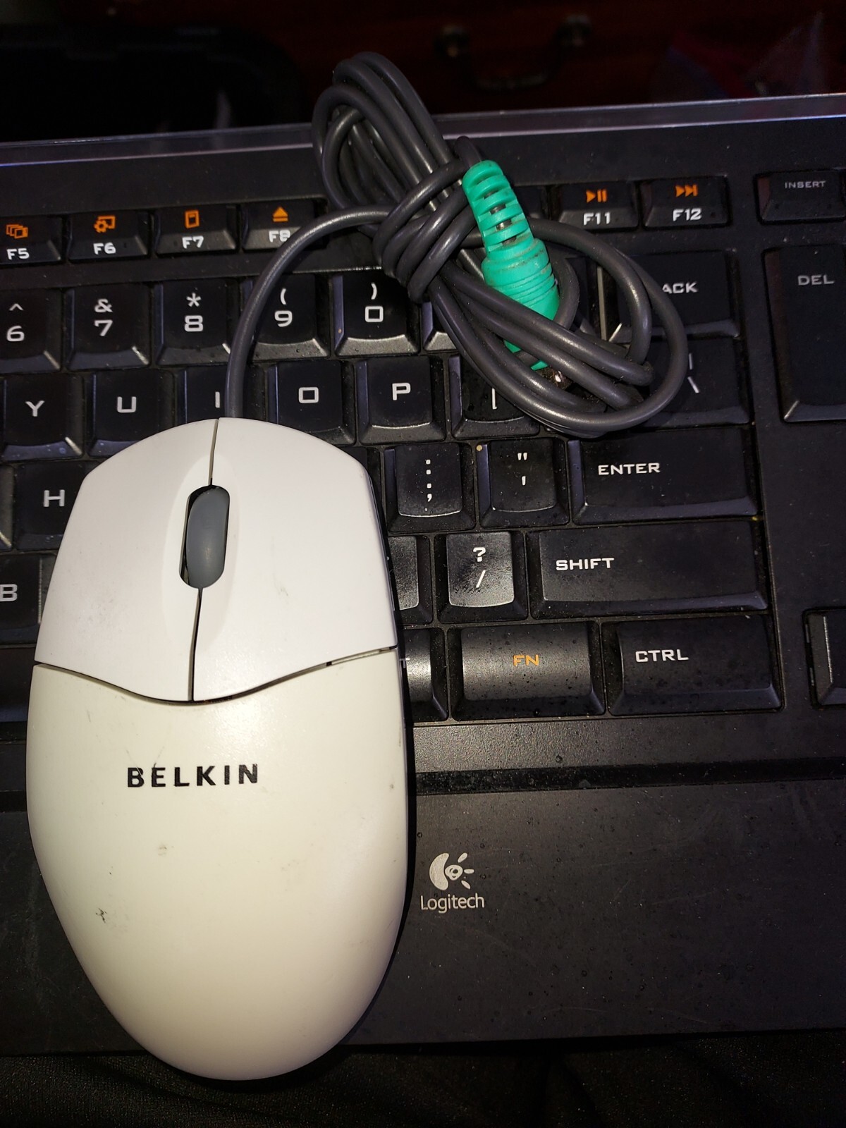 Belkin Combo Mouse USB & PS/2 F8E812-BLK 3 Button Scroll Wheel