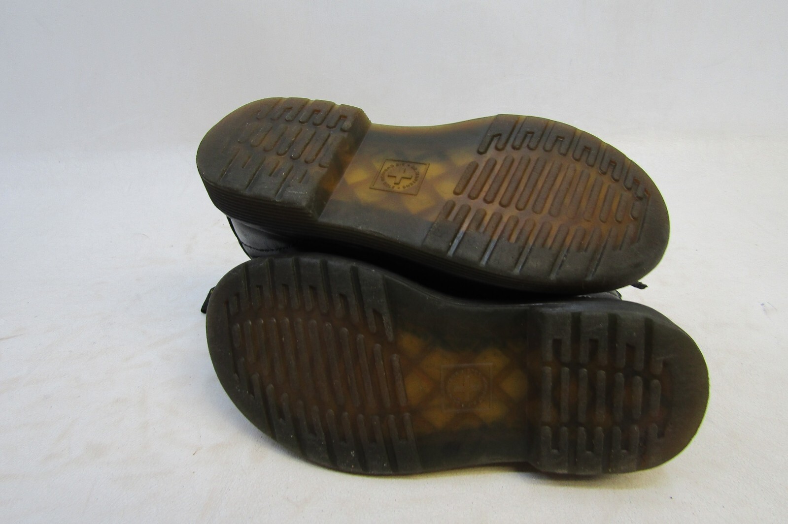 Dr. Martens Little Kids Youth Sz 9 Black Leather Lace Up Zip 8 Eye Ankle Boots