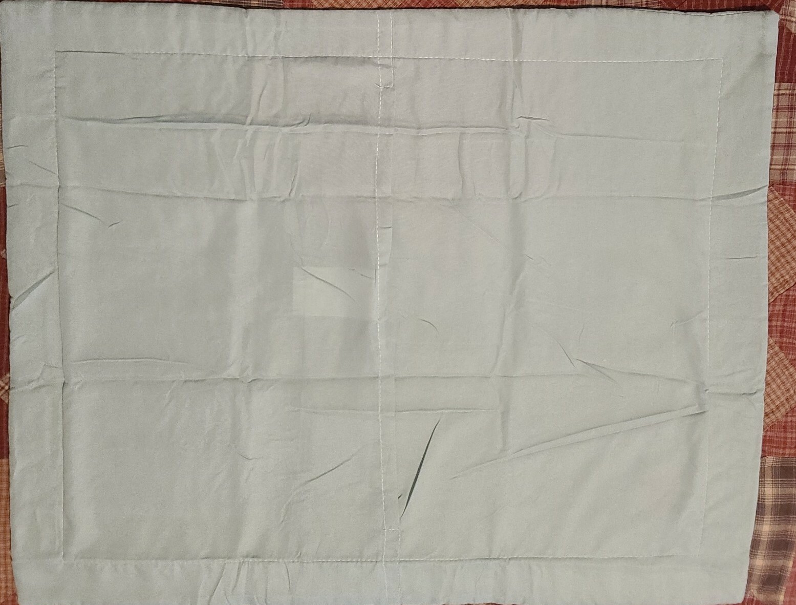 Classic ~ Diamond Patch ~ Pillow Sham ~ Measures 24" x 29" ~ Quilted ~ Polyester