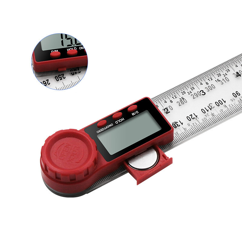 200mm/300mm Digital Protractor Inclinometer Goniometer Angle Rule 360°