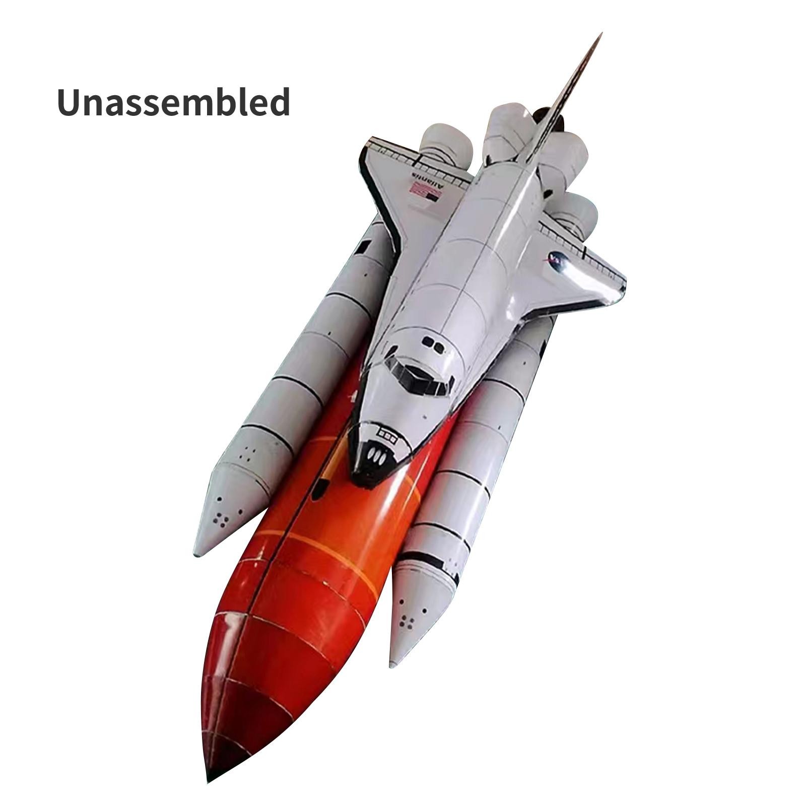 1:150 Space Shuttle Atlantis Paper Model Handmade Space Rocket Craft Model DIY