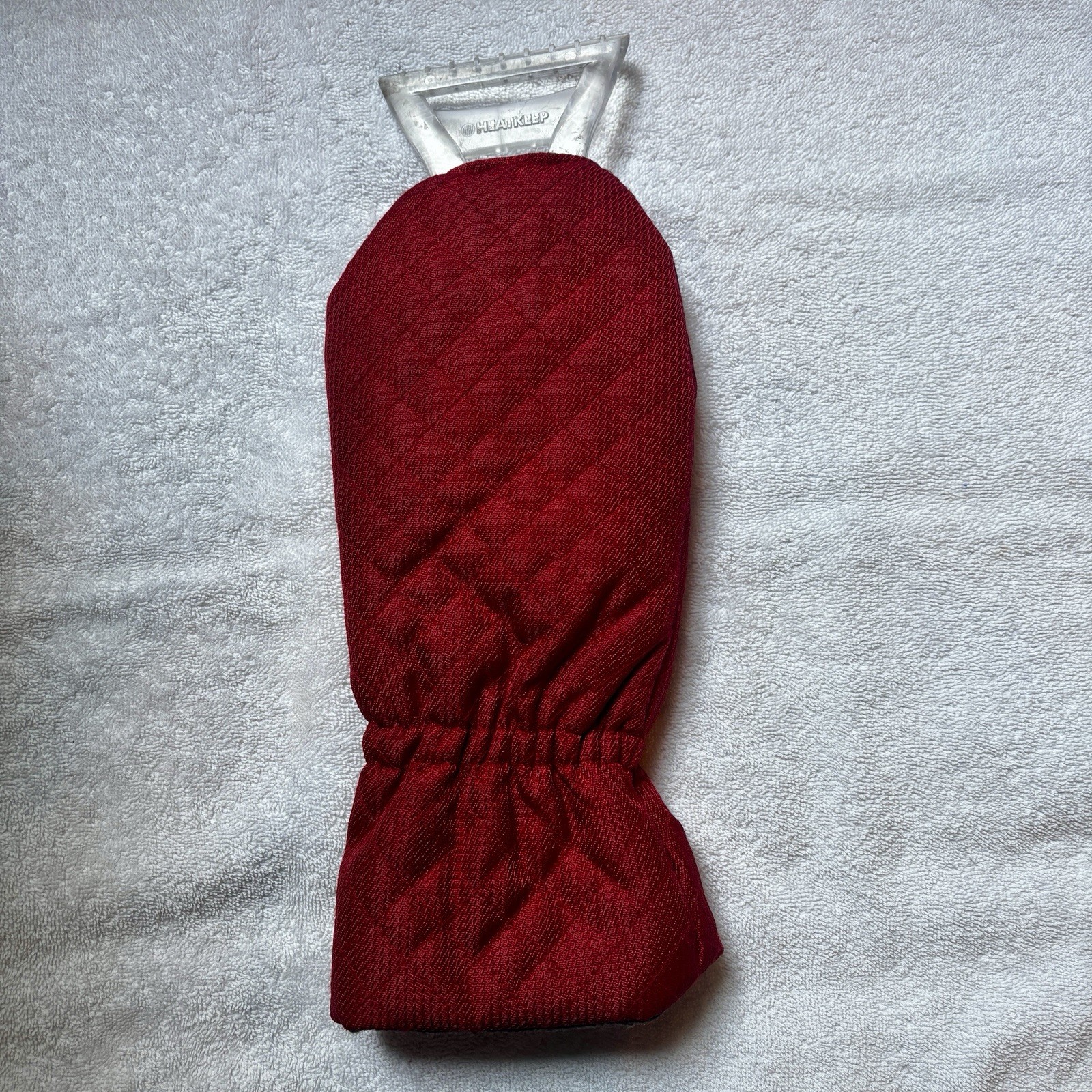 Mitt Ice Scrapper Extra Warn Quilted And Thick Lining Right Or Left Handed