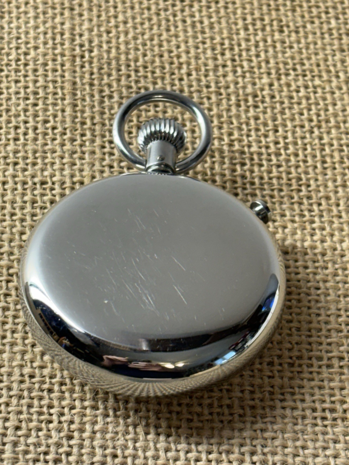 Vtg JUNIOR Swiss Made Pocket Timer Stop Watch **READ
