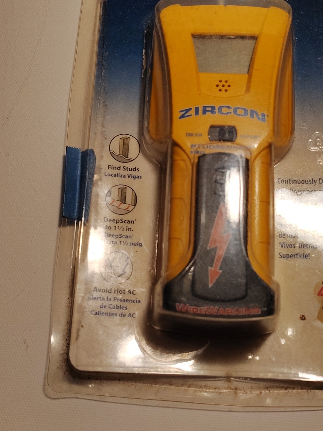 Zircon Stud Sensor Pro LCD Display Stud Finder Spotlite 2005 Open Box