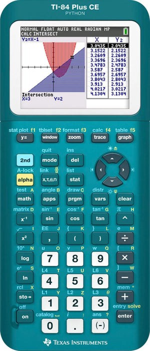 Texas Instruments TI-84 Plus CE Graphing Calculator - Totally Teal