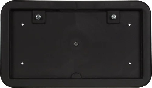 License Plate, Bracket Black Plastic, Without Light Frames, Around License Plate