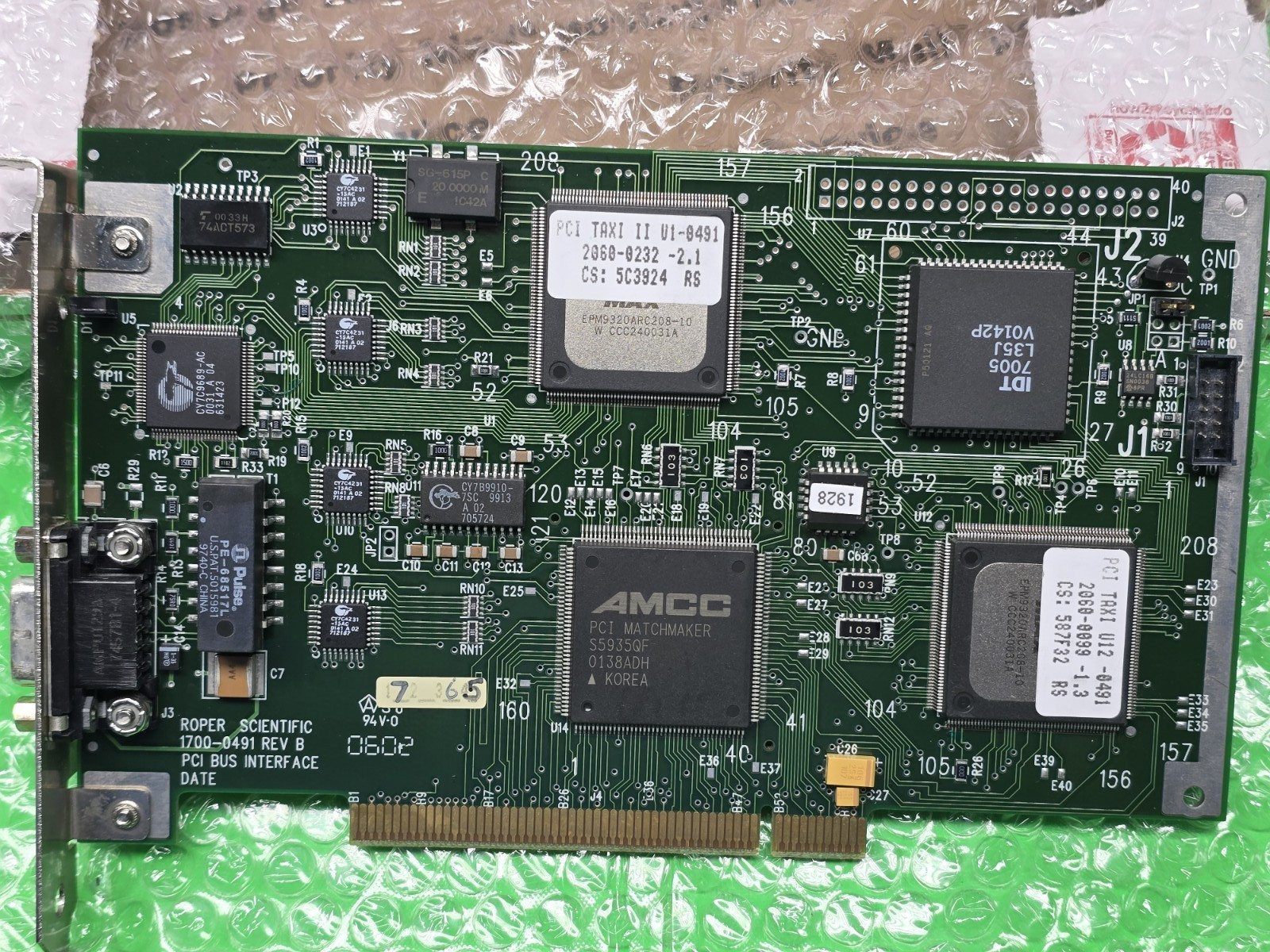 ROPER SCIENTIFIC PCI BUS INTERFACE 1700-0491 REV B