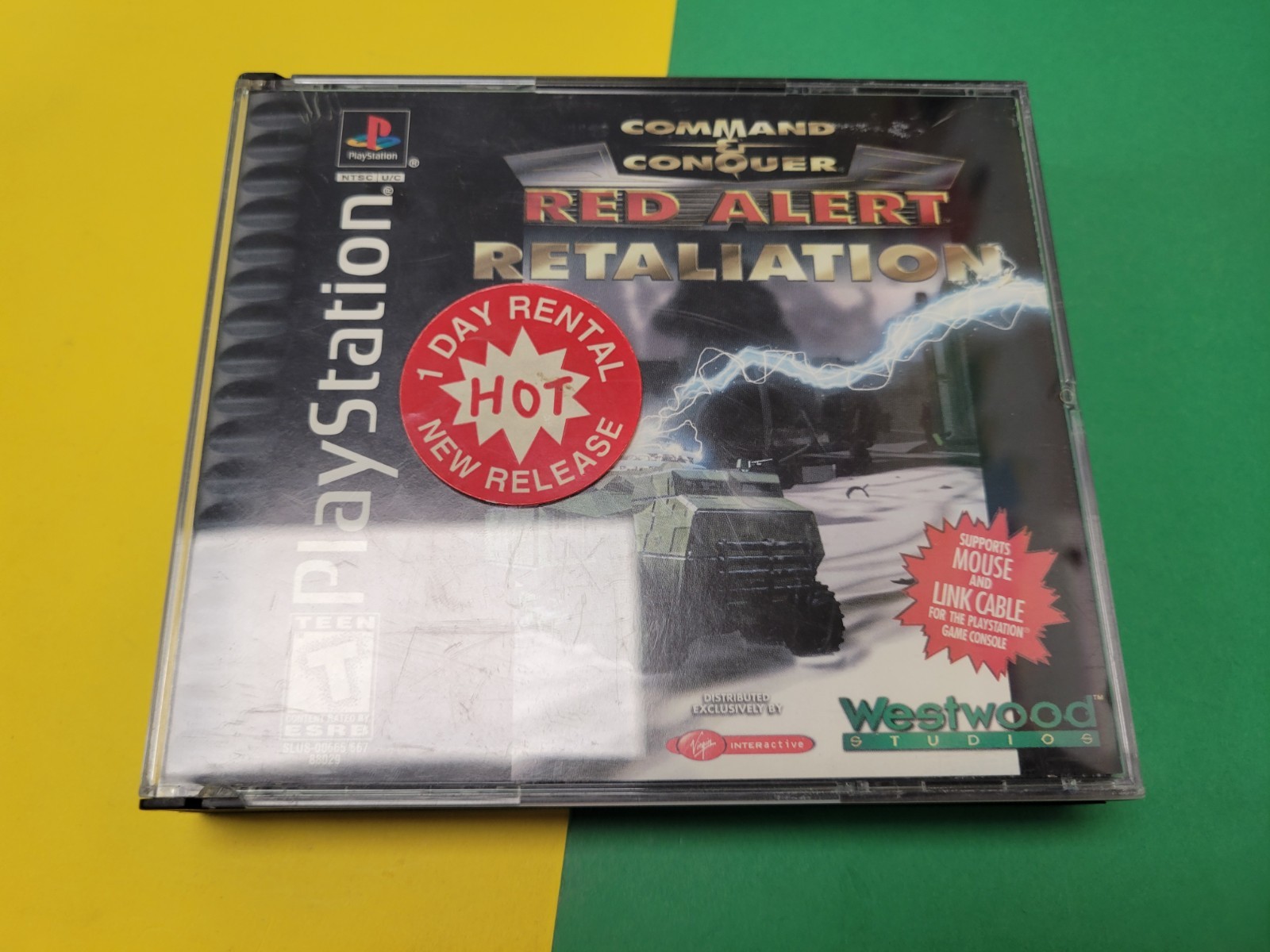 Command & Conquer:Red Alert (Sony PlayStation 1 PS1, 1997) Black Label Case Only