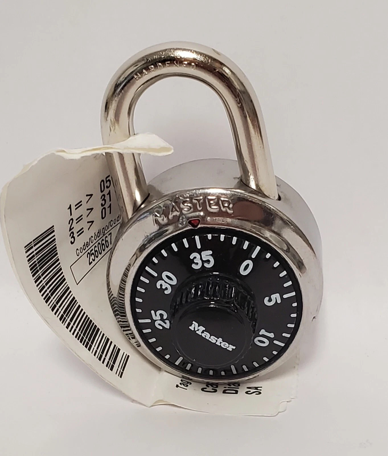 MASTER LOCK PADLOCK, STANDARD DIAL COMBINATION LOCK! 1 NEW Lock!