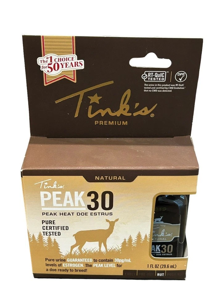 Tink's Peak30 Premium Doe Estrus Deer Attractant 1 Oz Bottle W6221