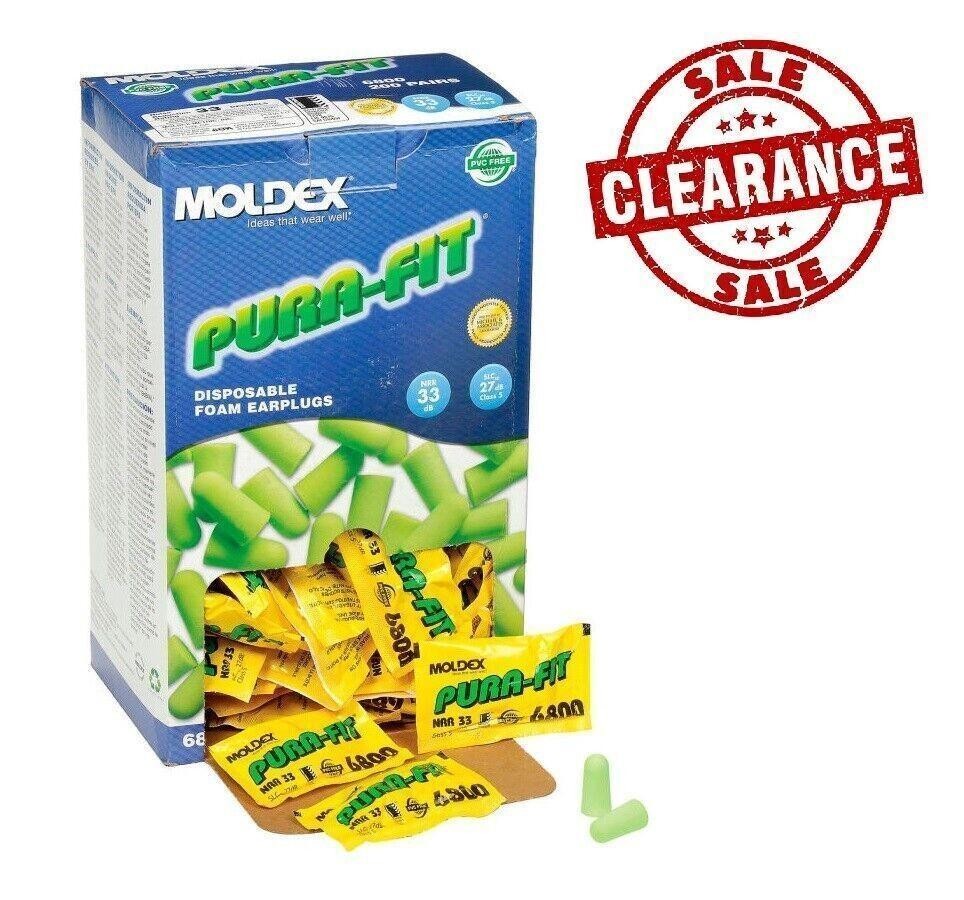 Moldex Pura-Fit Cordless Plug Station NRR 33 Soft Foam Tapered Fit 200 Pairs