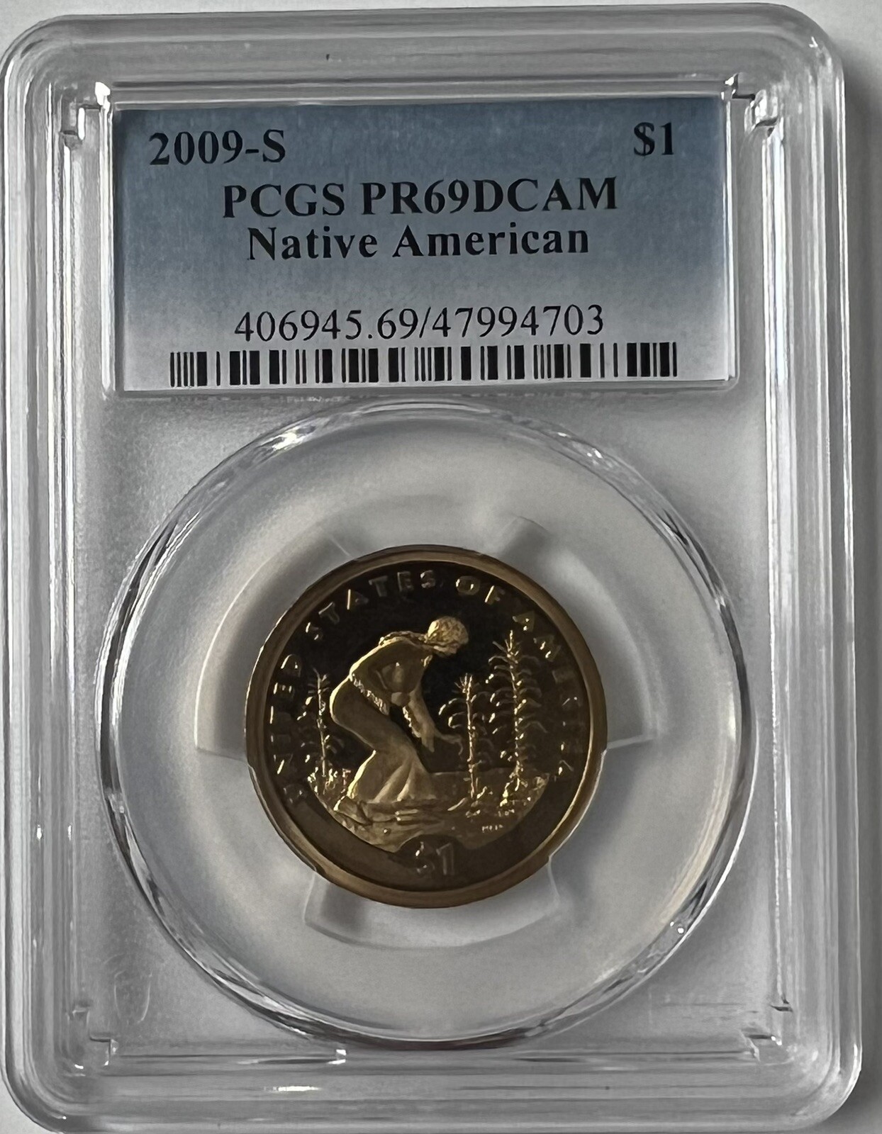 2009 S Sacagawea Native American $1 Dollar  PCGS PR69DCAM